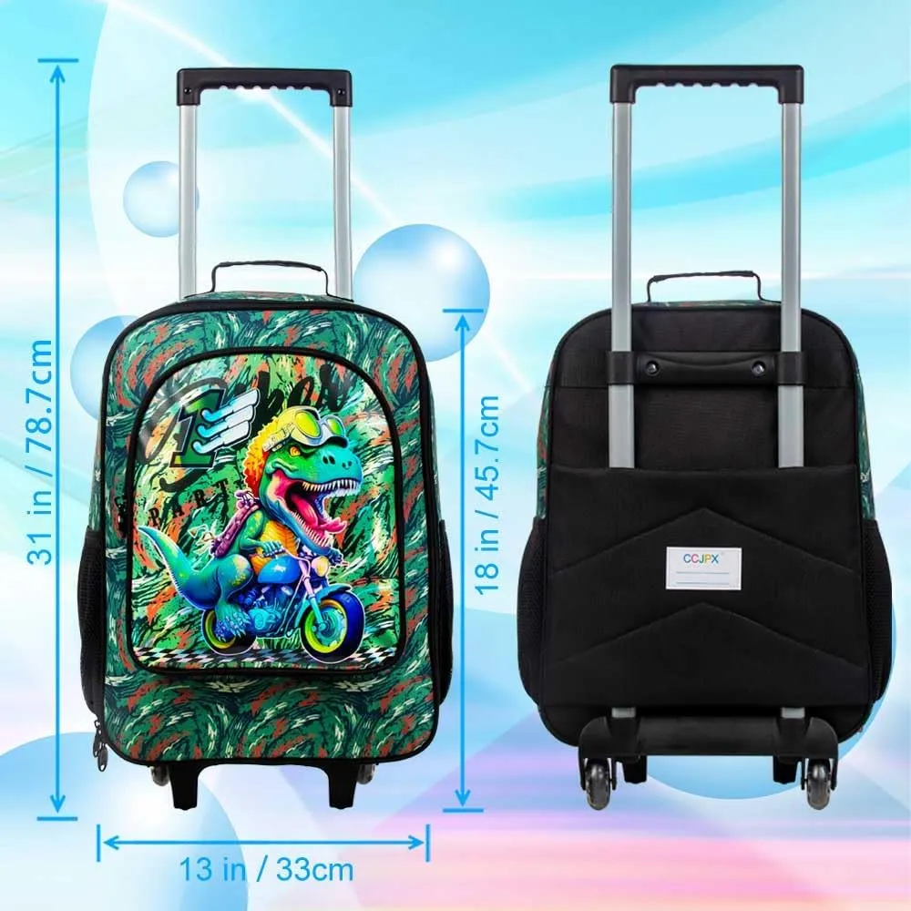 KLFVB Kids Luggage for Boys Girls, Cute Rolling Wheels Suitcase for Toddler, Children Travel Carry on Suitcase