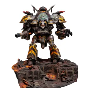 Knight Tyrant Trench Wars Armies of Chaos Iron warriors Painted Miniature Wargaming Figure | Museum Painting Level