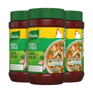 Knorr Granulated Chicken Flavor Bouillon For Sauces, Gravies And Soups Chicken Bouillon Fat And Cholesterol Free 2 lb 3 Pack