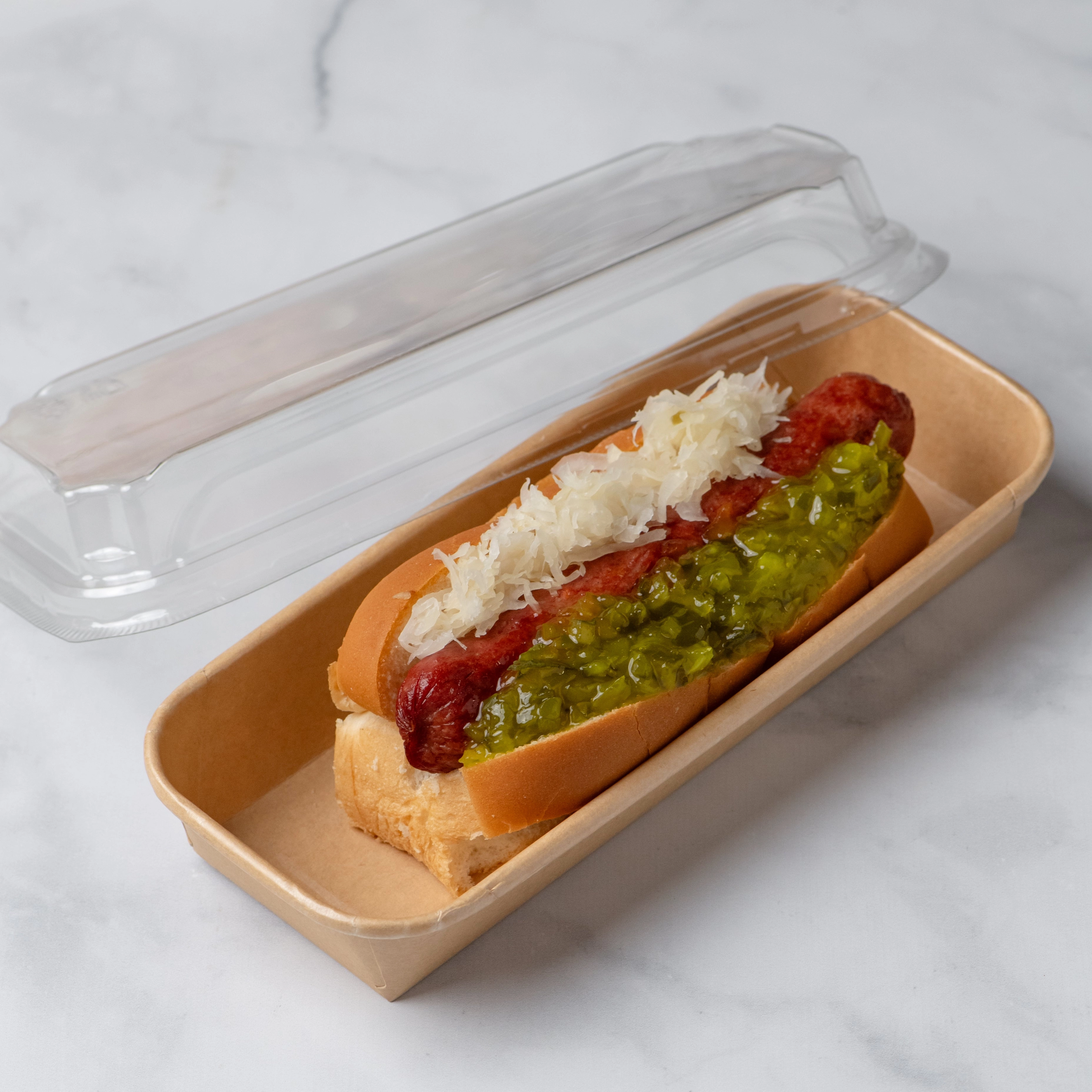 Kraft Tray's With Lids.