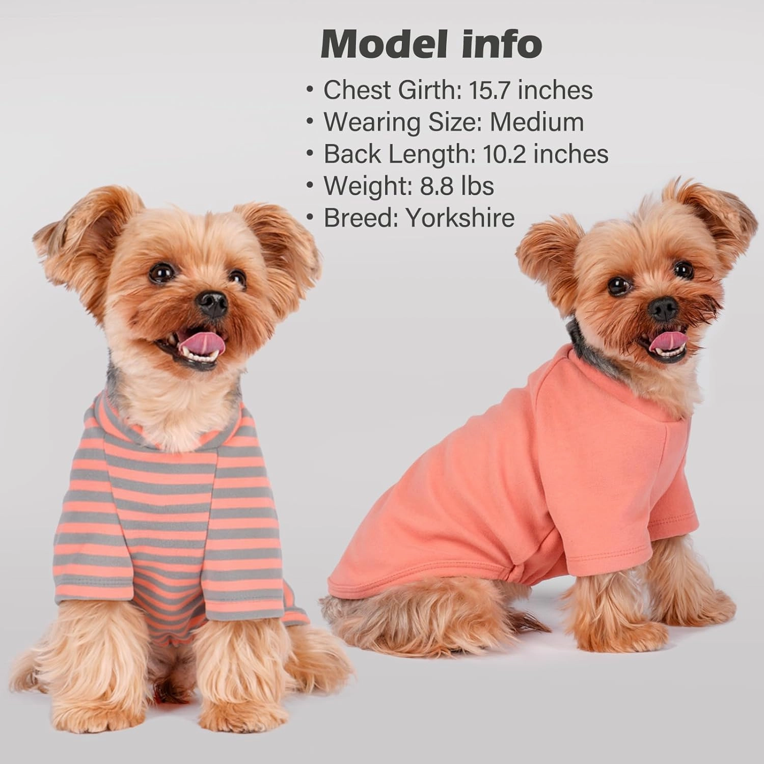 KYEESE 3 Pack Dog Sweaters - Soft Dog Sweatshirts with Stretchy Fleece for Small Dogs (Male, Female), Perfect for Dachshund & Small Breeds