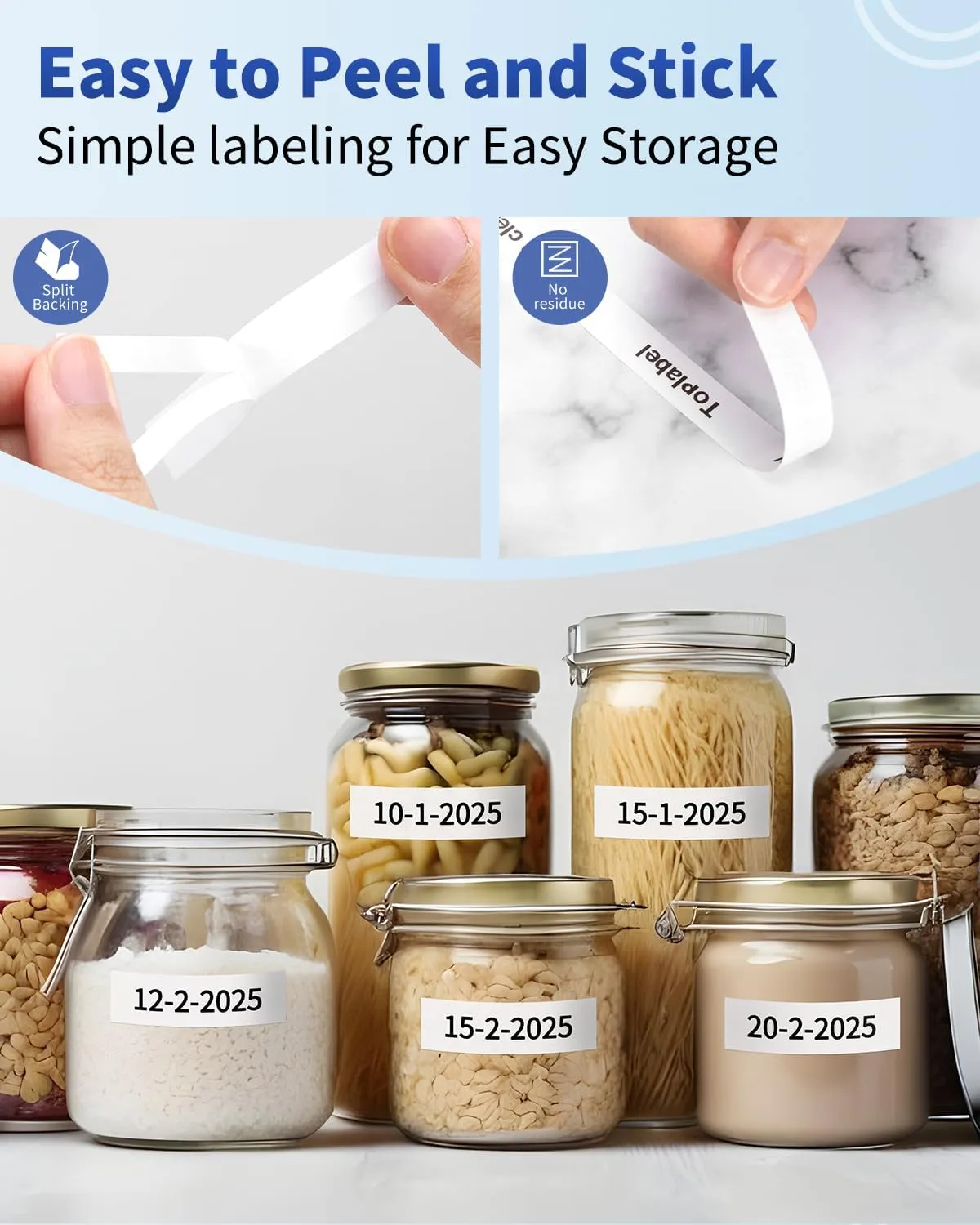 Label Maker Tape Refill Compatible with Brother P-Touch Label Tape TZ TZe Tape 12mm 0.47 Laminated White 1/2" Black on White TZe-231 TZE231 for PT-D210 D220 H110 D410 P710BT H111 1070 1880, 6-Pack