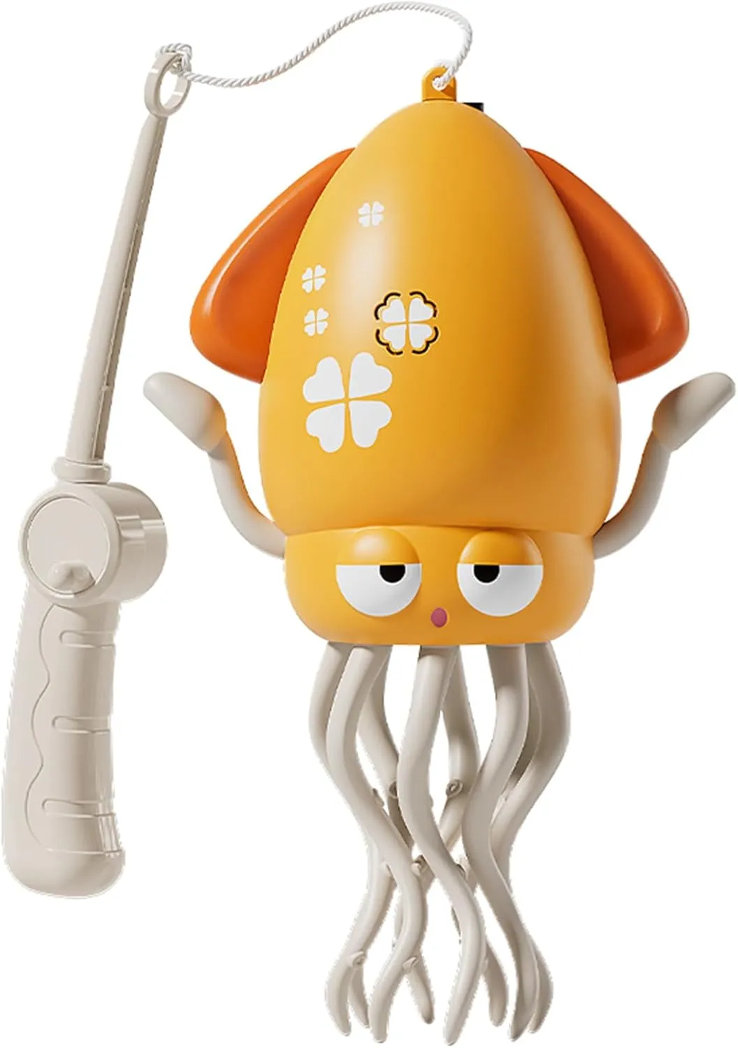 LACHTER Electric Crawling Octopus Toy with LED Lights & Music, Smart Obstacle Avoidance, Dancing Octopus Toy，Interactive Auto-Dance Octopus for Gifts, Toddlers, Indoor Fun（Yellow