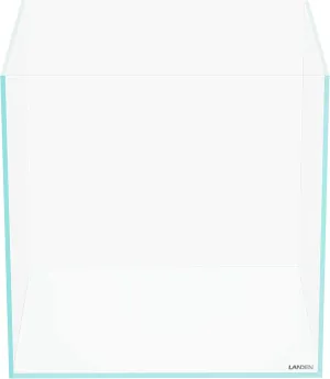 LANDEN 36C 11.5 Gallon Cube Rimless Low Iron Aquarium Tank,W14.2×D14.2×H14.2 in(36x36x36cm) 5mm Thickness with Nano Foam Leveling Mat Included