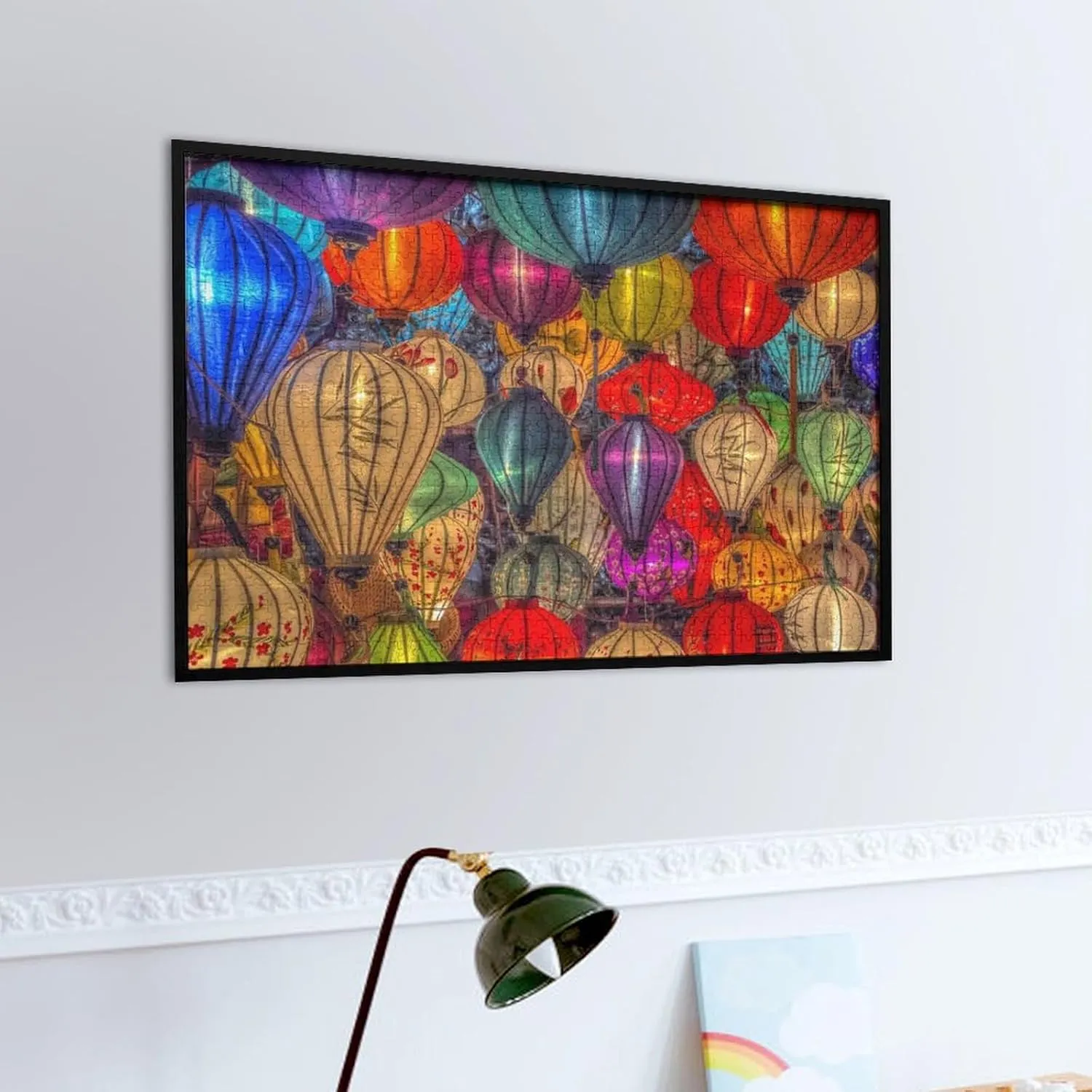 Lanterns in Hoi an City Vietnam Floating Lights Puzzle for Adults and Kids Difficult 500 Piece Jigsaw Puzzle Toy Fun Quarantine Gift Interactive Brain Teaser Challenge for Game Night 20.5x15 Inch