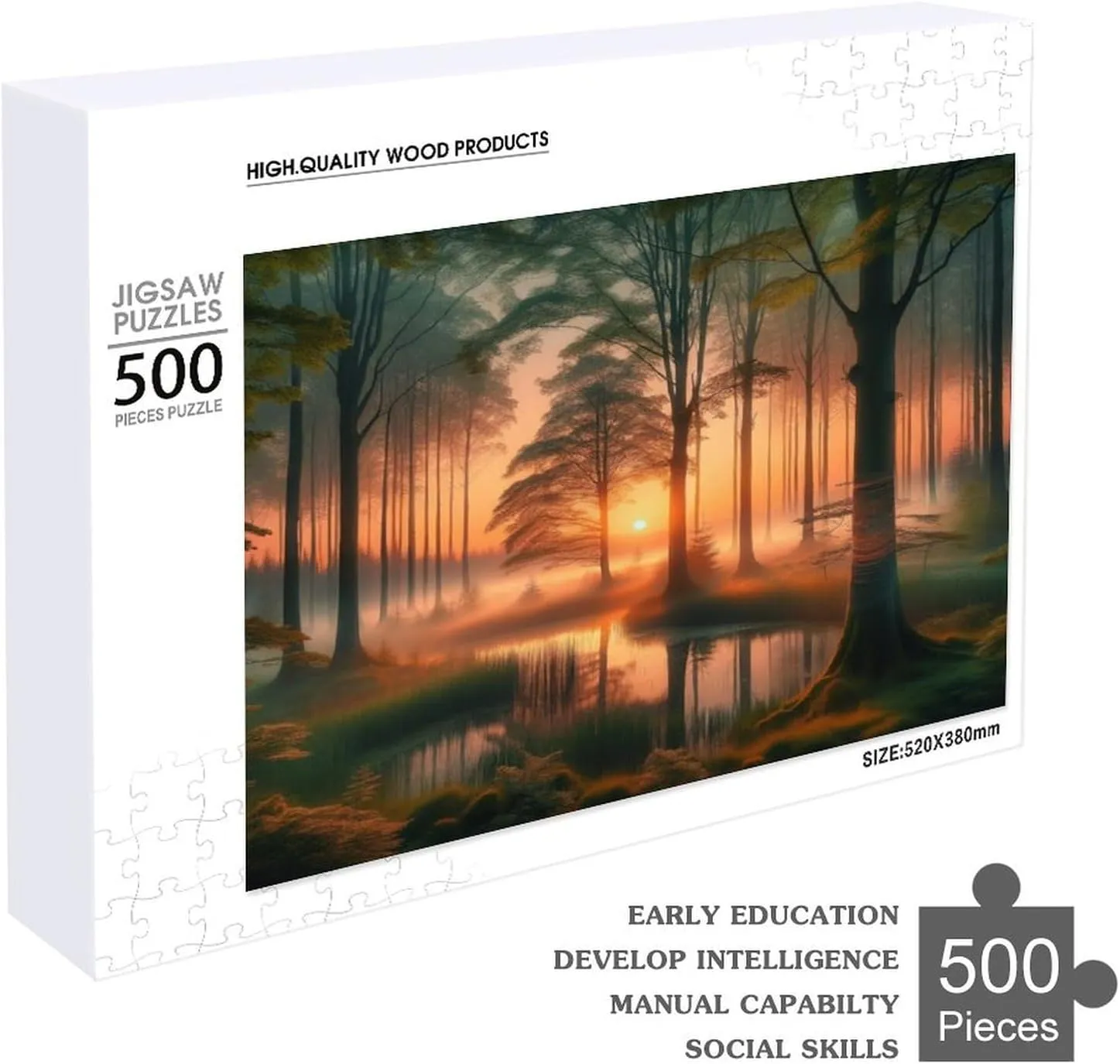Lanterns in Hoi an City Vietnam Floating Lights Puzzle for Adults and Kids Difficult 500 Piece Jigsaw Puzzle Toy Fun Quarantine Gift Interactive Brain Teaser Challenge for Game Night 20.5x15 Inch