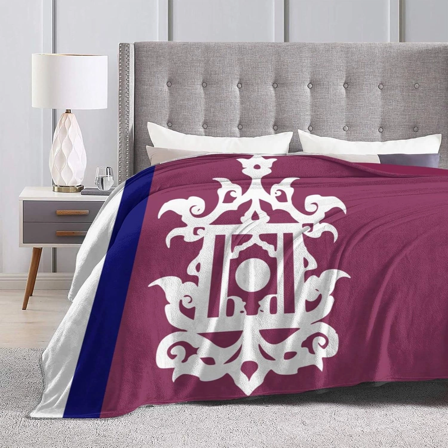 Late 19th Century Flag of Sulu Throw Blanket 50"x40" Soft Cozy Lightweight Blanket Fuzzy Blanket for Couch Bed Sofa