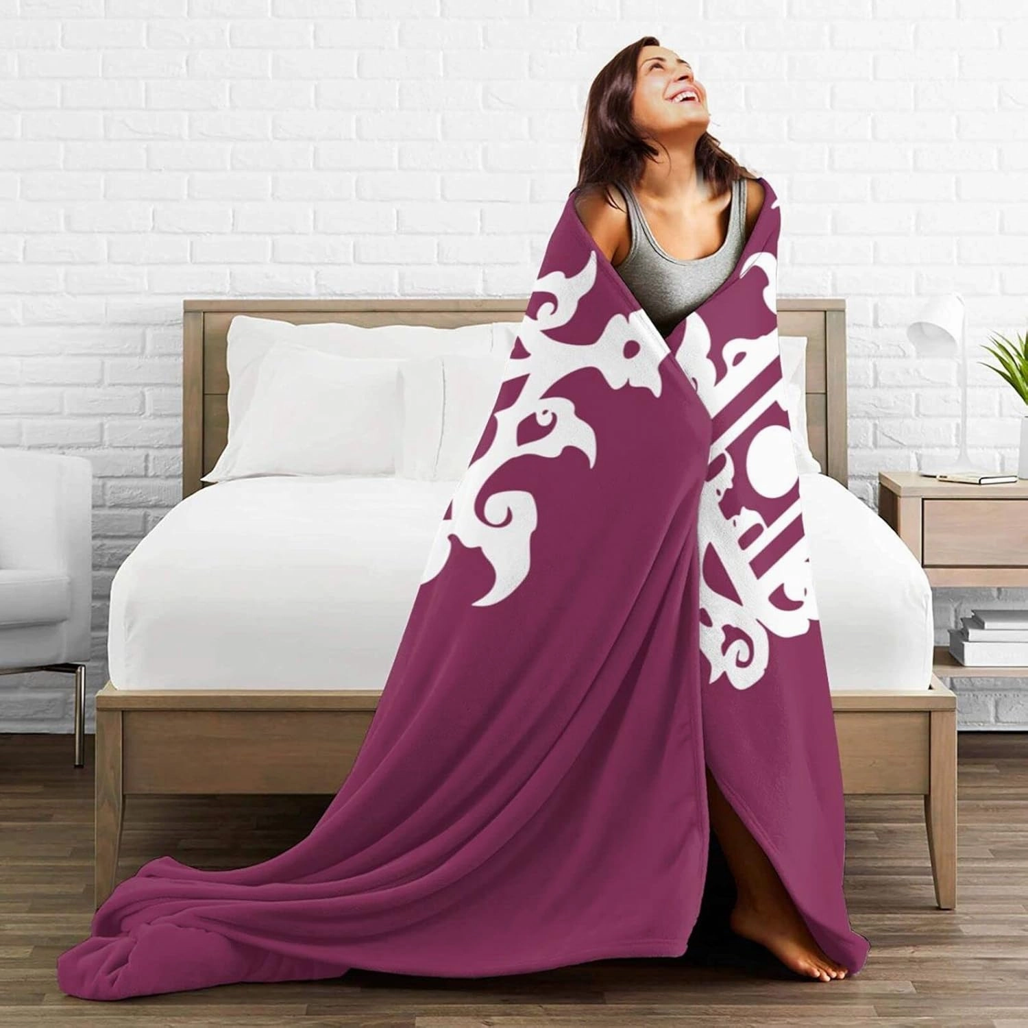 Late 19th Century Flag of Sulu Throw Blanket 50"x40" Soft Cozy Lightweight Blanket Fuzzy Blanket for Couch Bed Sofa