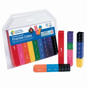 Learning Resources Fraction Tower Cubes, 51 Pack (LER 2510)