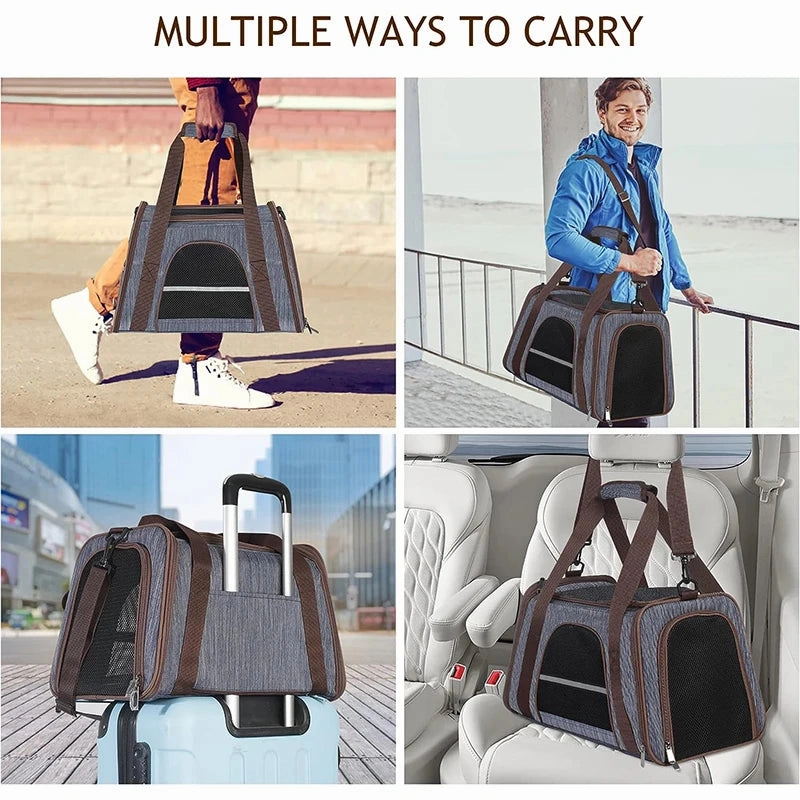 Lightweight Breathable Mesh Window Pet Carrier