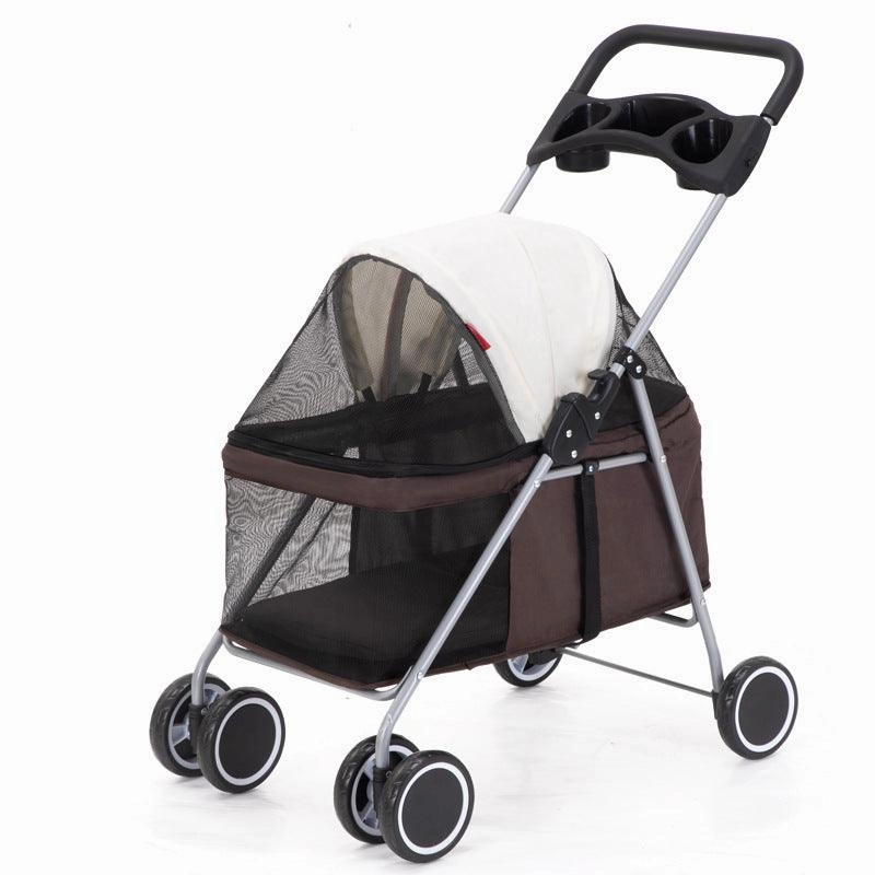 Lightweight Folding Pet Stroller for Cats, Dogs & Rabbits
