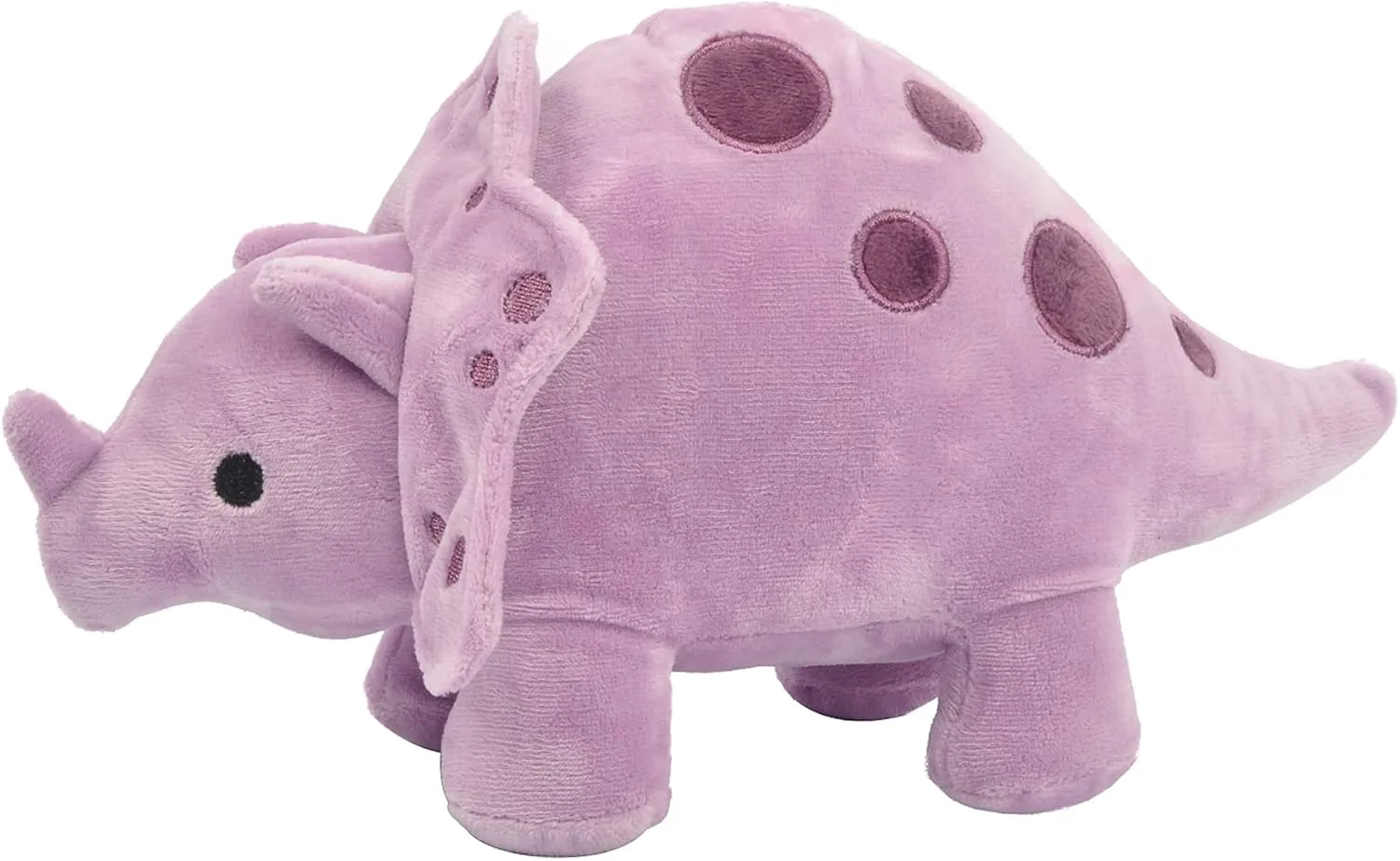 Linzy 11.5" Cory Baby Dino with Rattle, Purple