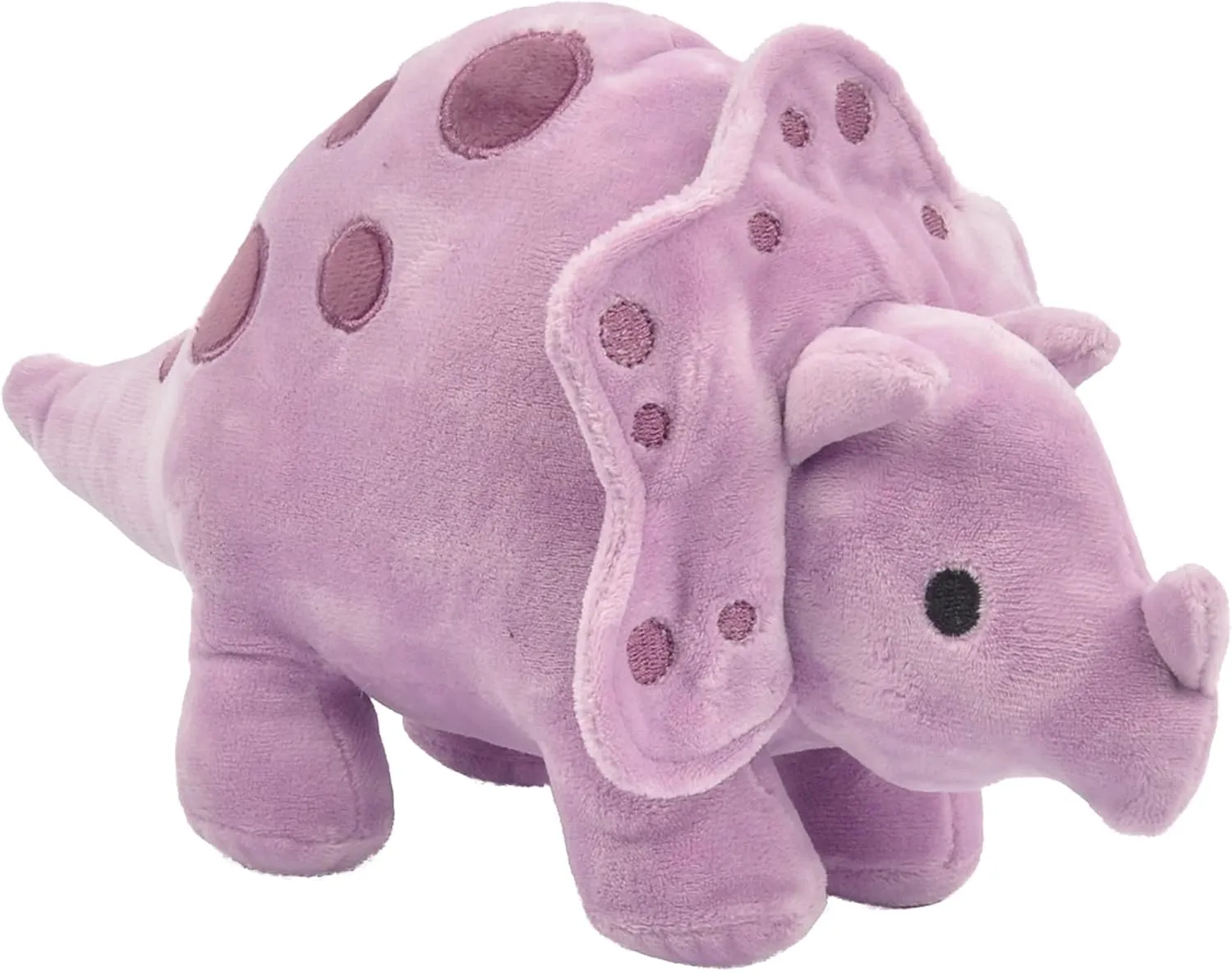 Linzy 11.5" Cory Baby Dino with Rattle, Purple