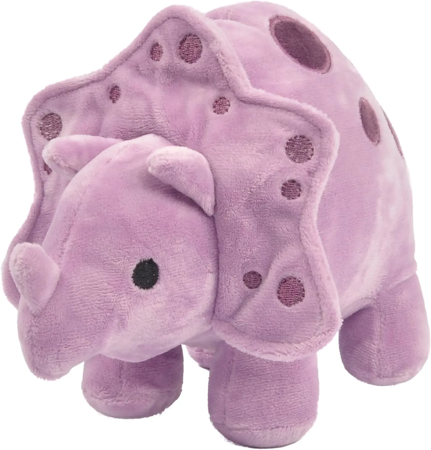 Linzy 11.5" Cory Baby Dino with Rattle, Purple