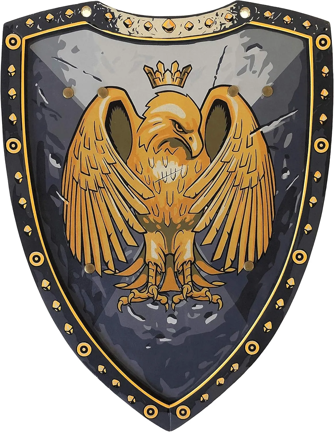 Liontouch - Golden Eagle Knight Shield - Age 3-8 Years | Medieval Pretend Play Foam Toy for Boys with Eagle Theme | Safe Weapon & Battle Accessory for Kid’s Dress Up & Costumes