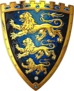 Liontouch - Triple Lion King Shield - for Kids Aged 3  | Medieval Pretend Play Foam Toy for Adventures in The Kingdom | Safe Weapons & Battle Accessory for Kid’s Dress Up, Roleplay & Royal Costumes