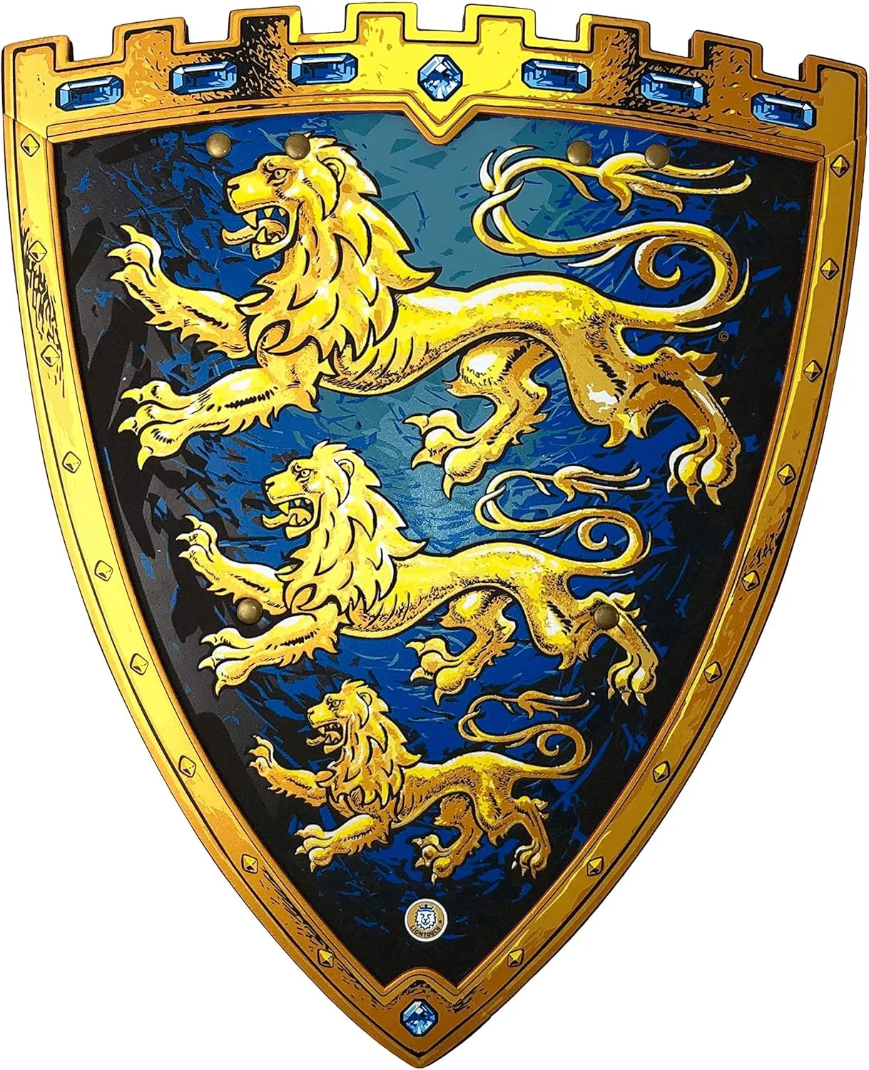 Liontouch - Triple Lion King Shield - for Kids Aged 3  | Medieval Pretend Play Foam Toy for Adventures in The Kingdom | Safe Weapons & Battle Accessory for Kid’s Dress Up, Roleplay & Royal Costumes
