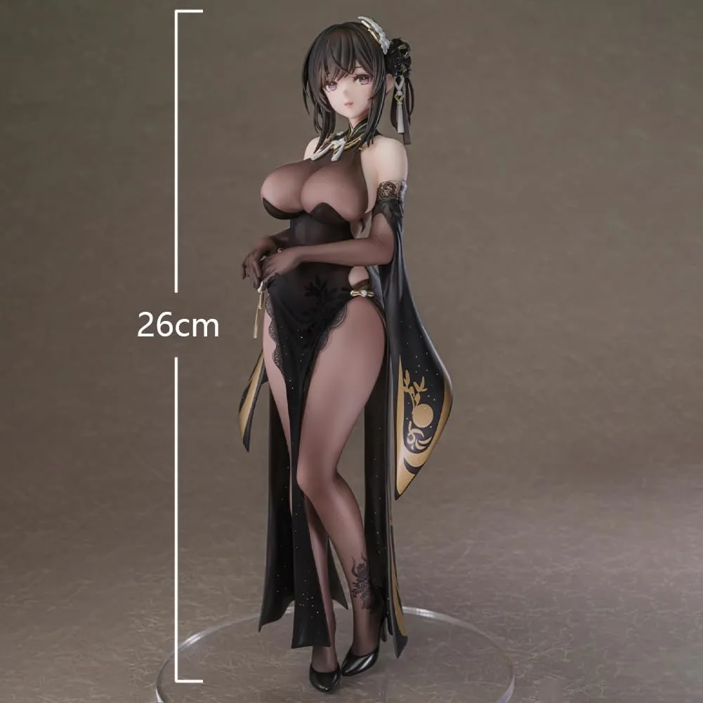 LUNK Chen Hai Figure Black Cheongsam Chen Hai Action Figure 26cm PVC Collection Figurine Statue Desktop Decoration Gift for Fans