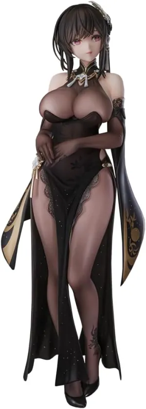 LUNK Chen Hai Figure Black Cheongsam Chen Hai Action Figure 26cm PVC Collection Figurine Statue Desktop Decoration Gift for Fans