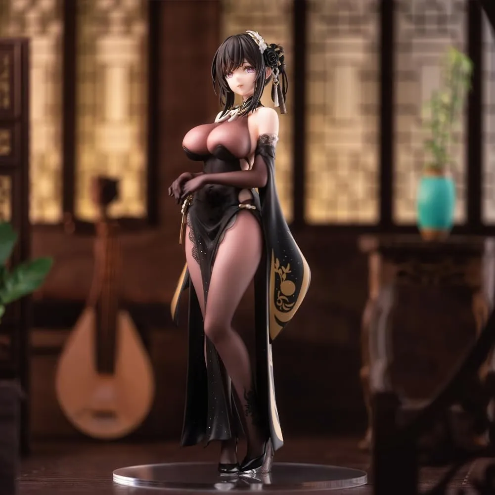 LUNK Chen Hai Figure Black Cheongsam Chen Hai Action Figure 26cm PVC Collection Figurine Statue Desktop Decoration Gift for Fans
