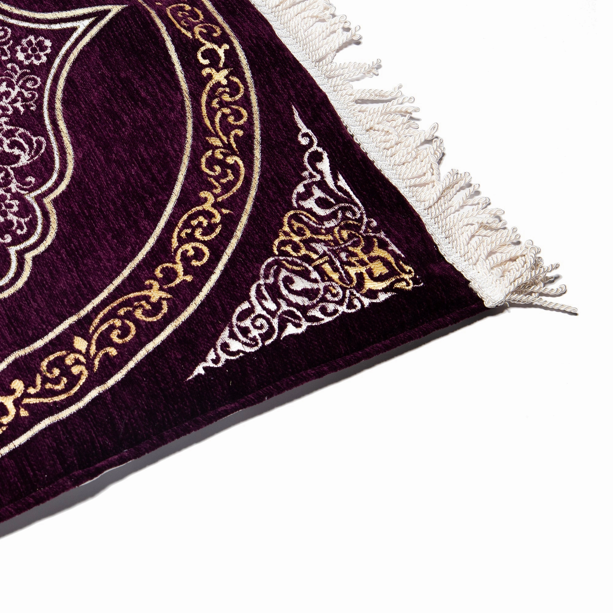 Luxury Padded Salah Prayer Mat - Arch - Purple