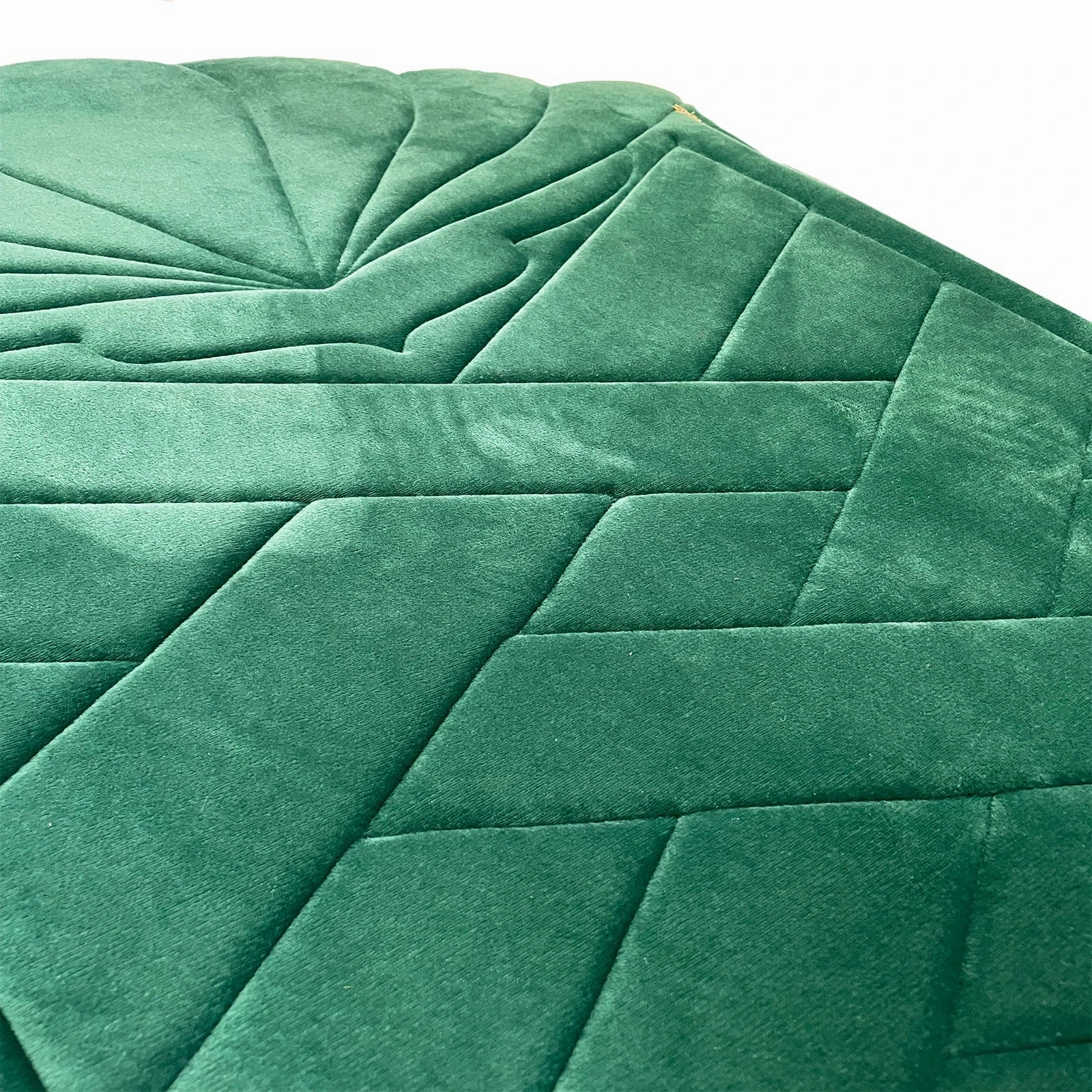 Luxury Padded Tulip Salah Prayer Mat - Green