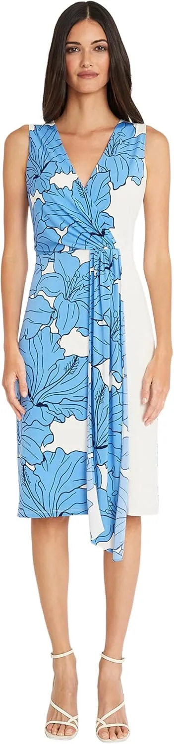 Maggy London Women's Sleeveless Matte Jersey Dress Vacation Occasion Event Guest of