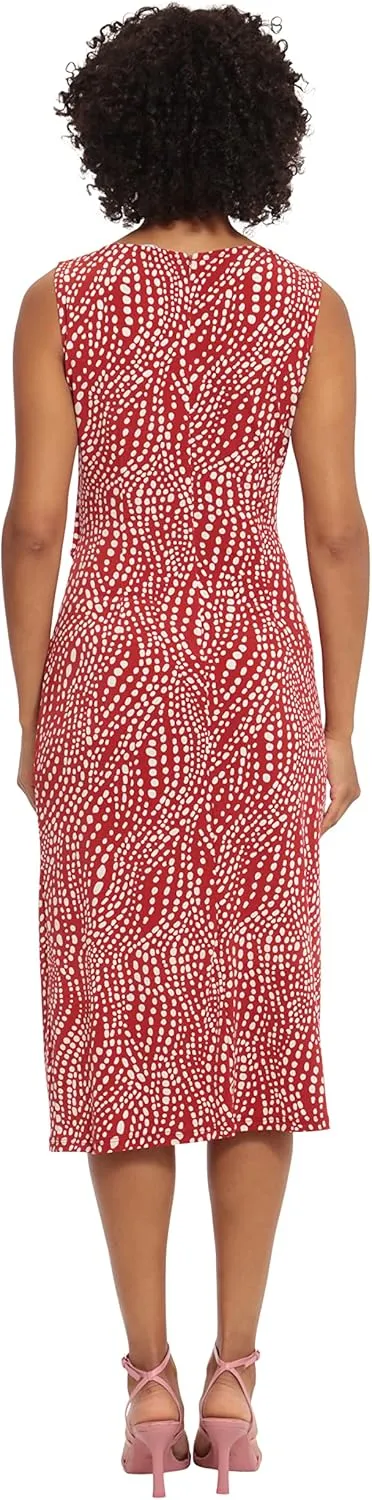 Maggy London Women's Sleeveless Matte Jersey Dress Vacation Occasion Event Guest of