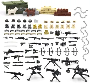 MAGMA BRICK War Equipment and Weapon in World War II Compatible with Building Block Brand Figure (World WAR Series 2)