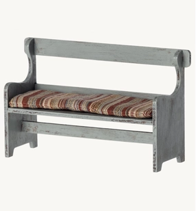 Maileg - Bench, Mouse - Vintage Blue