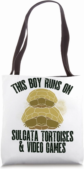 Mainland Turtle Sulcata Tortoise African Spurred Tortoise Tote Bag