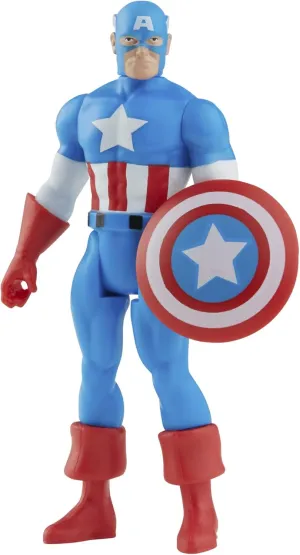 Marvel Hasbro Legends Series 3.75-inch Retro 375 Collection Captain America Action Figure Toy