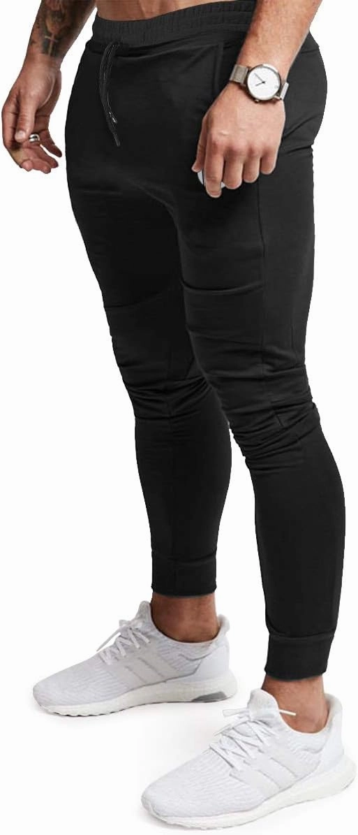 Men’s Workout Jogger Pants, Stretch Gym Track Pants, Slim Fit Tapered Sweatpants for Jogging Training Running