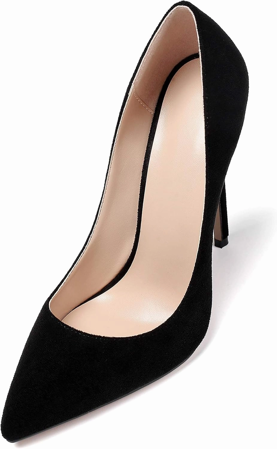 Mettesally Women's High Heel Pumps Pointed Toe Stiletto Heels Slip On Office Party Dress Shoes
