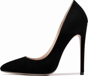 Mettesally Women's High Heel Pumps Pointed Toe Stiletto Heels Slip On Office Party Dress Shoes