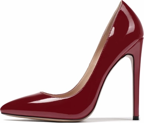 Mettesally Women's High Heel Pumps Pointed Toe Stiletto Heels Slip On Office Party Dress Shoes