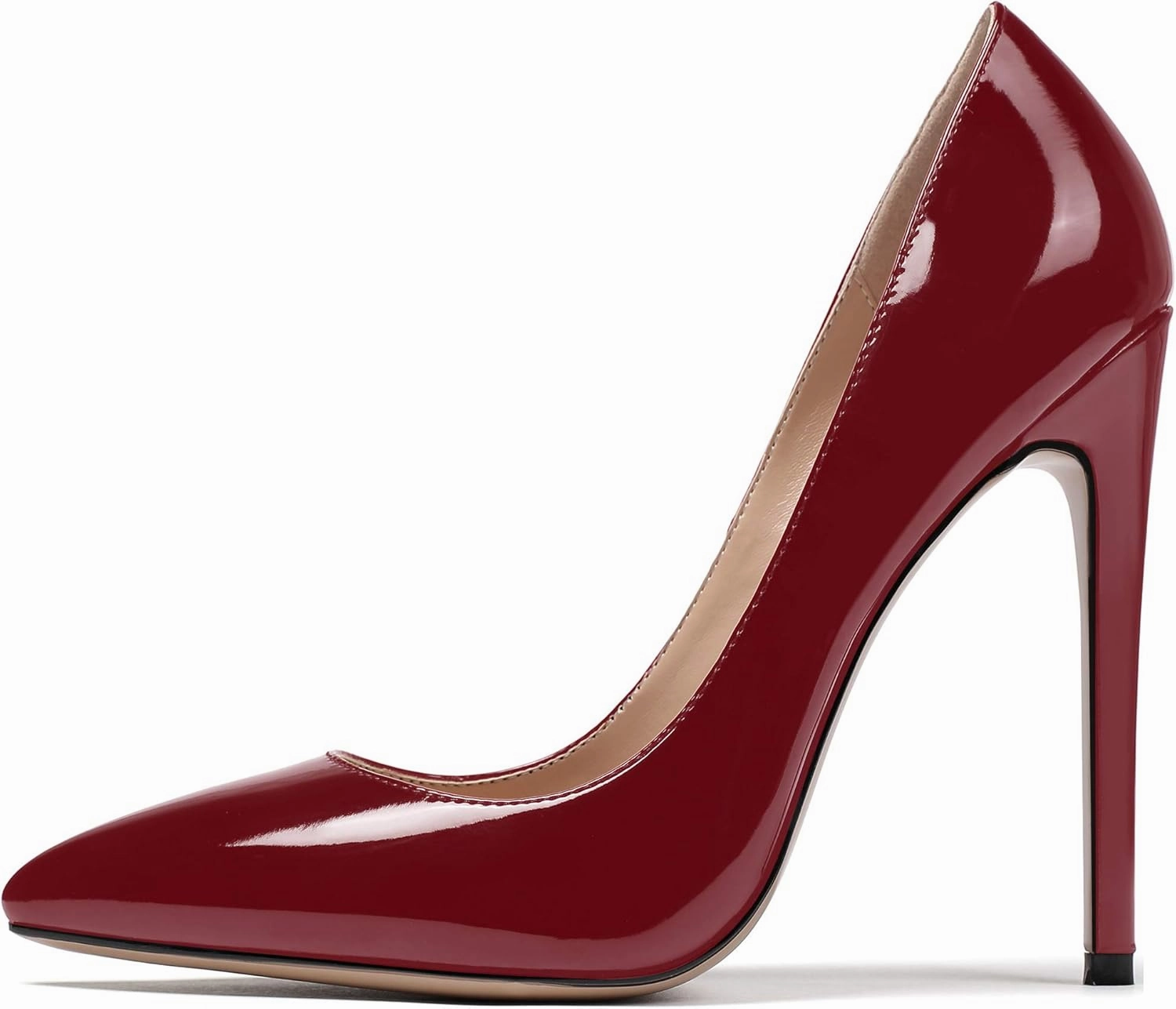 Mettesally Women's High Heel Pumps Pointed Toe Stiletto Heels Slip On Office Party Dress Shoes