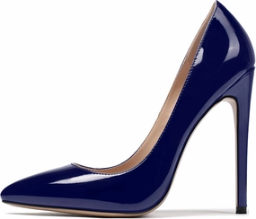 Mettesally Women's Stiletto High Heels Pointed Toe Heeled Pumps Slip On Wedding Office Dress Shoes