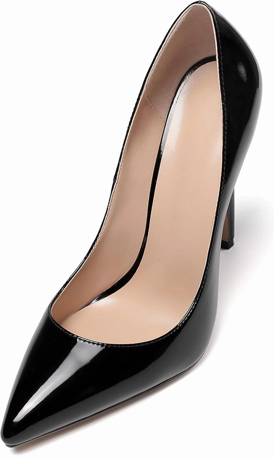 Mettesally Women's Stiletto High Heels Pointed Toe Heeled Pumps Slip On Wedding Office Dress Shoes