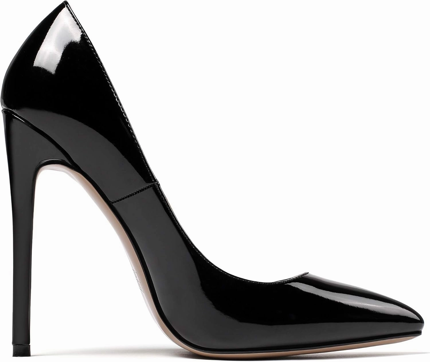 Mettesally Women's Stiletto High Heels Pointed Toe Heeled Pumps Slip On Wedding Office Dress Shoes