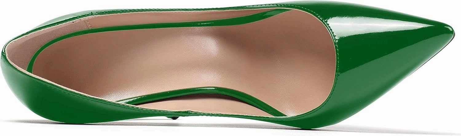 Mettesally Women's Stiletto High Heels Pointed Toe Heeled Pumps Slip On Wedding Office Dress Shoes