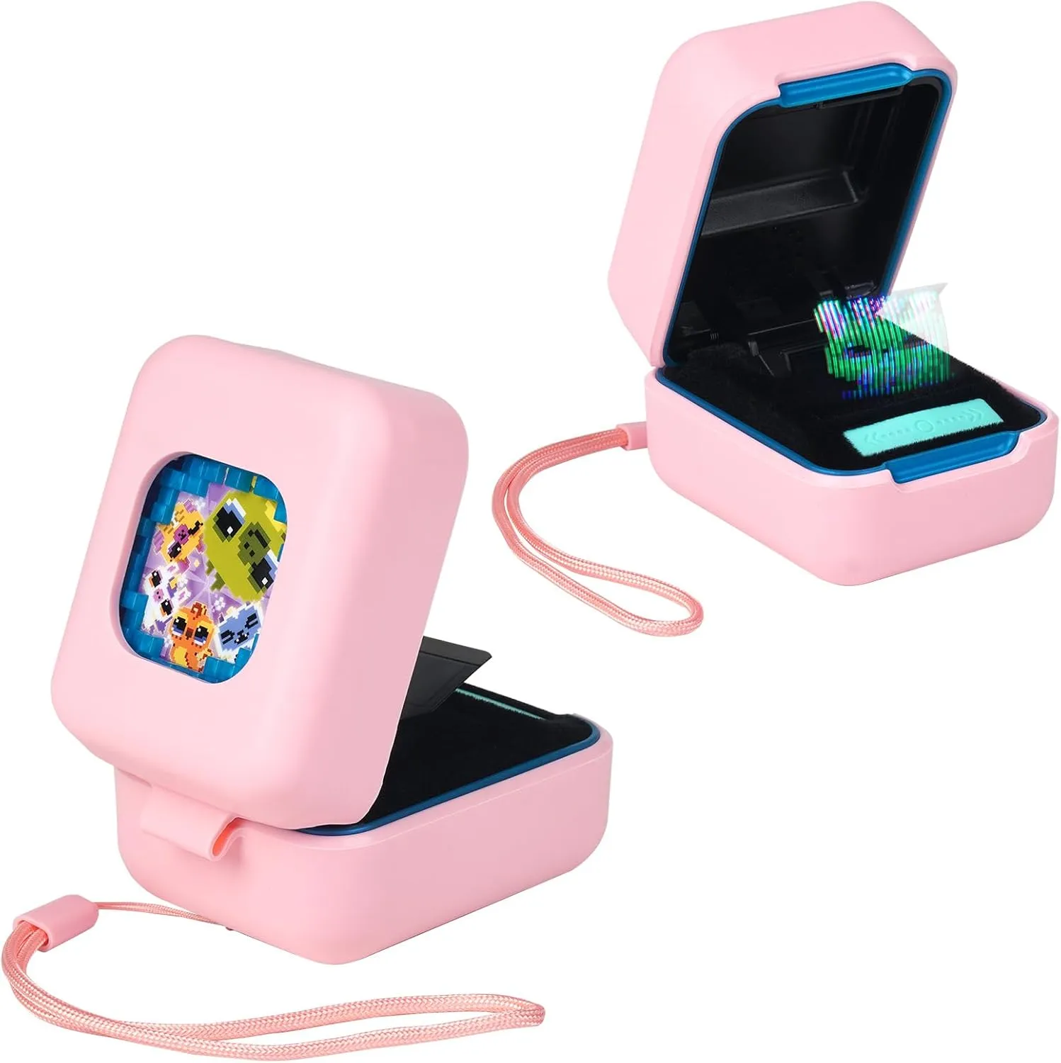 MGZNMTY Silicone Case for Bitzee Magicals Interactive Toy Digital Pet and Case, Protective Skin Cover for New Bitsy Electronic Virtual Pet (Pink)