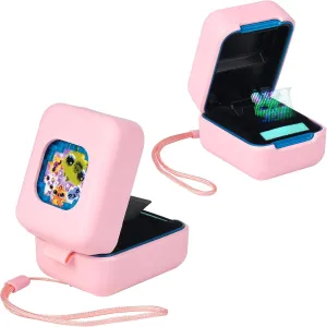 MGZNMTY Silicone Case for Bitzee Magicals Interactive Toy Digital Pet and Case, Protective Skin Cover for New Bitsy Electronic Virtual Pet (Pink)