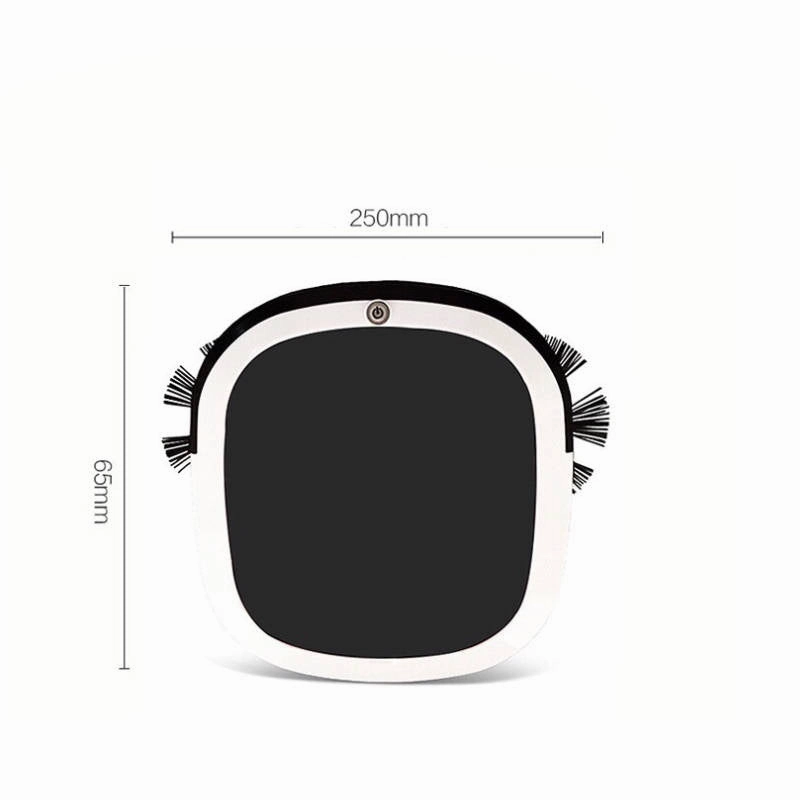 MIGHTYDUTY Automatic Robot Vacuum Cleaner Robotic Vacuums for Home Cleaning Hardwood Floor Carpet Pet Fur Sweeping Robot High Suction Black (EU STANDARDS)