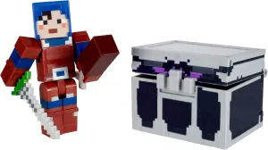 Minecraft Dungeons Battle Chest with Figure, Weapon and Accessories, Action & Adventure Toy Based on Video Game, for Storytelling Play and Display, Gift for 6 Years Old and Up