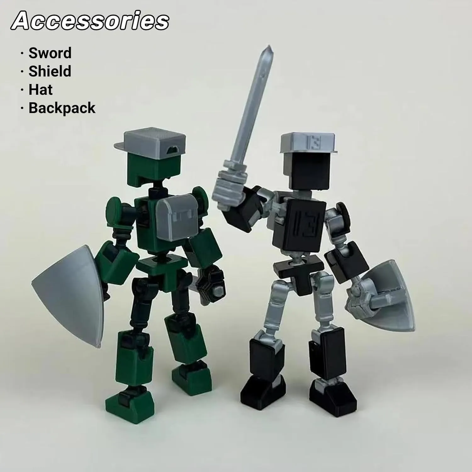 Mini 13 Action Figure, Mini T13 Action Figure 3D Printed, Fully Articulated Robot, Dummy 13 Action Figure Easy 13 Action Figure, Stop Motion Animation, Gift (7 Pack)