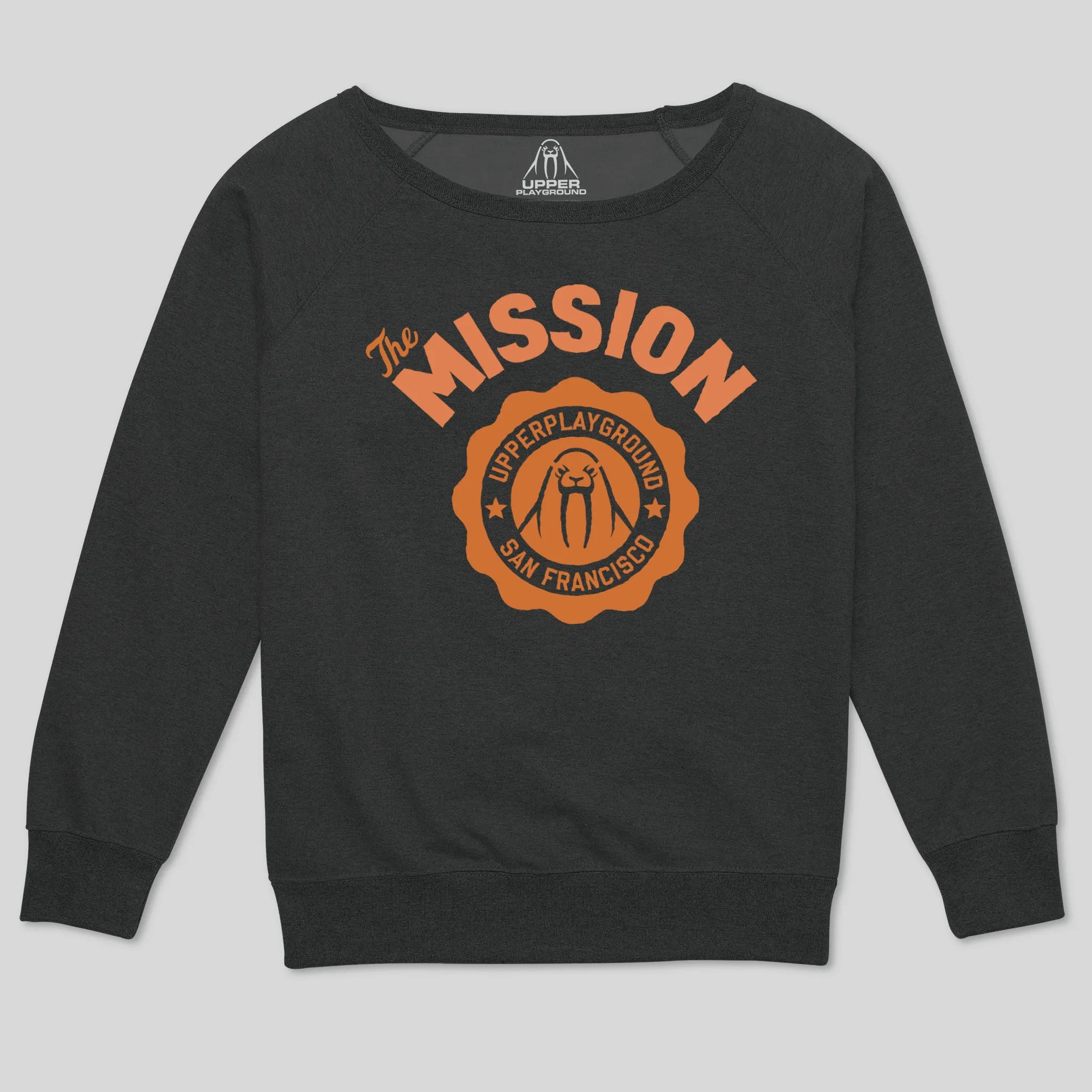 MISSION WOMEN'S SCOOP NECK SWEATSHIRT