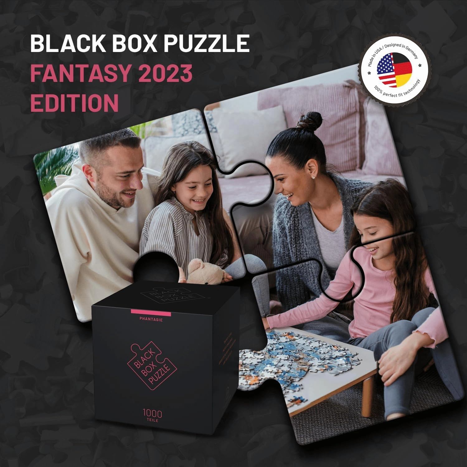 Misu Games Black Box Puzzle Without Template, Jigsaw Puzzles for Adults 1000 Pieces, Cool Jig-Saw Puzzels 20x27 Multiple Categories, Difficult Puzzle Fantasy Level 4