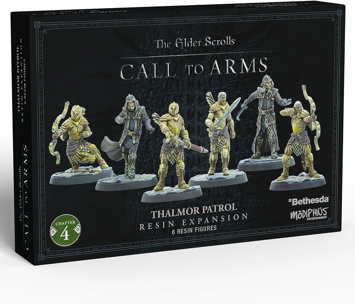 Modiphius: The Elder Scrolls: Call to Arms: Thalmor Patrol - 6 Figure Resin Expansion, Chapter 4, Unpainted, 32mm Miniatures with Scenic Bases, RPG