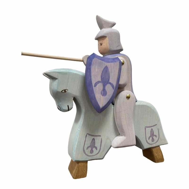 Montessori Wooden Horse and Knight Figures for Open-Ended Play